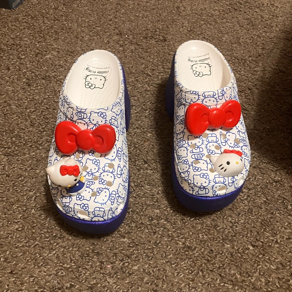 Hello kitty crocs